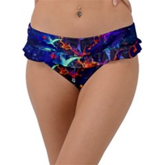 Cartoon Parody In Outer Space Frill Bikini Bottoms