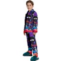 Cartoon Parody In Outer Space Kids  Long Sleeve Velvet Pajamas Set View2