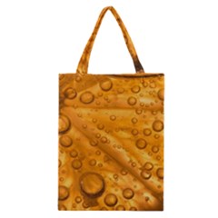 Lime Water Bubbles Macro Light Detail Background Classic Tote Bag by Mog4mog4