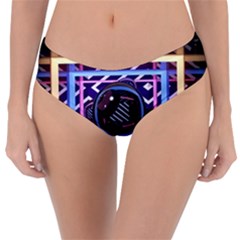 Abstract Sphere Room 3d Design Shape Circle Reversible Classic Bikini Bottoms