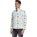 Summer Pattern Colorful Drawing Doodle Men s Puffer Bubble Jacket Coat View2