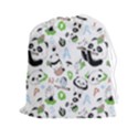 Giant Panda Bear Pattern Drawstring Pouch (2XL) View1