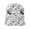 Giant Panda Bear Pattern Drawstring Pouch (2XL) View2