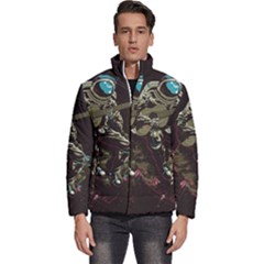 Astronaut Playing Guitar Parody Men s Puffer Bubble Jacket Coat