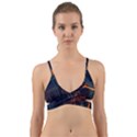 Abstract Colorful Circuit Wrap Around Bikini Top View1