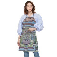 Arcade Game Retro Pattern Pocket Apron