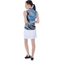 The Great Wave Of Kanagawa Painting Hokusai, Starry Night Vincent Van Gogh Women s Sleeveless Polo Tee View2