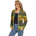 Landscape Usa Nature Washington State Trees Field Palouse Women s Puffer Bubble Jacket Coat View2