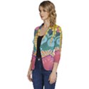 1 (188) Women s One-Button 3/4 Sleeve Short Jacket View2