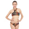 Collage Art Ai Wow Awesome High Neck Bikini Set View1