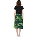 Landscape Scenery Nature Artwork Frill Hi Low Chiffon Skirt View2
