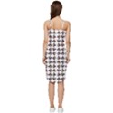 Mixed Abstract Colors Pattern Wrap Frill Dress View4