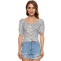 Gray Light Marble Stone Texture Background Button up blouse View1