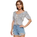 Gray Light Marble Stone Texture Background Button up blouse View2