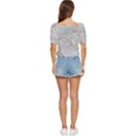 Gray Light Marble Stone Texture Background Button up blouse View4