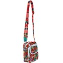 Earthquake And Tsunami Drawing Japan Illustration Shoulder Strap Belt Bag View1