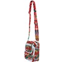 Earthquake And Tsunami Drawing Japan Illustration Shoulder Strap Belt Bag View2