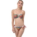 Earthquake And Tsunami Drawing Japan Illustration Twist Bandeau Bikini Set View1