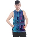 Digital Art Artwork Illustration Vector Buiding City Men s Sleeveless Hoodie View1
