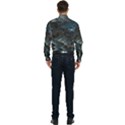 Architectural Design Abstract 3d Neon Glow Industry Men s Long Sleeve Pocket Shirt  View2
