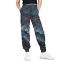 Architectural Design Abstract 3d Neon Glow Industry Kids  Elastic Waist Pants View1