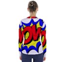 Pow Comic Comic Book Fight V-Neck Long Sleeve Top View2