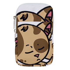 Cat-cartoon-pet-kitten-character Waist Pouch (large)