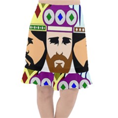 Comic-characters-eastern-magi-sages Fishtail Chiffon Skirt