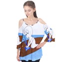 Spirit-boat-funny-comic-graphic Flutter Sleeve Tee  View1