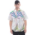 Maasai-man-people-abstract Men s Short Sleeve Shirt View1
