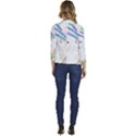 Maasai-man-people-abstract Women s Casual 3/4 Sleeve Spring Jacket View4