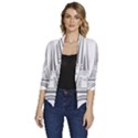 Eiffel-tower-france-flag-tower- Women s Draped Front 3/4 Sleeve Shawl Collar Jacket View1
