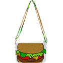 Hamburger-cheeseburger-fast-food Double Gusset Crossbody Bag View1