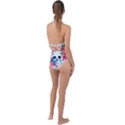 Day Of The Dead Skull Art Plunge Cut Halter Swimsuit View2