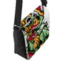 Scooter-motorcycle-graffiti Flap Closure Messenger Bag (S) View2