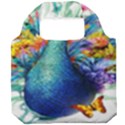 Bird-peafowl-painting-drawing-feather-birds Foldable Grocery Recycle Bag View1