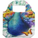 Bird-peafowl-painting-drawing-feather-birds Foldable Grocery Recycle Bag View2