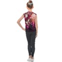 Pink Flower Kids  Mesh Tank Top View2