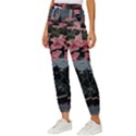 Pink Peony  Flower Women s Cropped Drawstring Pants View2