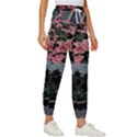 Pink Peony  Flower Women s Cropped Drawstring Pants View3
