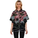 Pink Peony  Flower Women s Batwing Button Up Shirt View1