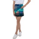 Amazing Aurora Borealis Colors Kids  Tennis Skirt View1