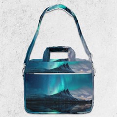Aurora Borealis Mountain Reflection Macbook Pro 13  Shoulder Laptop Bag 