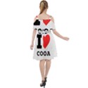 I love cocoa Cut Out Shoulders Chiffon Dress View2