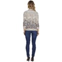 Mountain View Mountain Top Infographics Map Women s One-Button 3/4 Sleeve Short Jacket View4