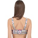Pattern Texture Multi Colored Variation Cage Up Bikini Top View2