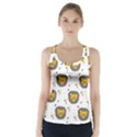 Lion Heads Pattern Design Doodle Racer Back Sports Top View1