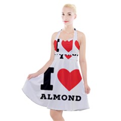 I Love Almond  Halter Party Swing Dress  by ilovewhateva
