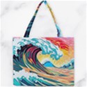Ai Generated Waves Ocean Sea Tsunami Nautical Blue Sea (2) Mini Tote Bag View1