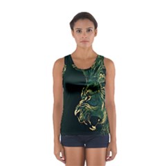 Angry Male Lion Sport Tank Top 